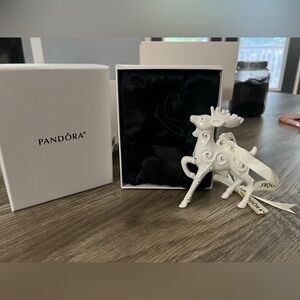 RARE Pandora reindeer ornament